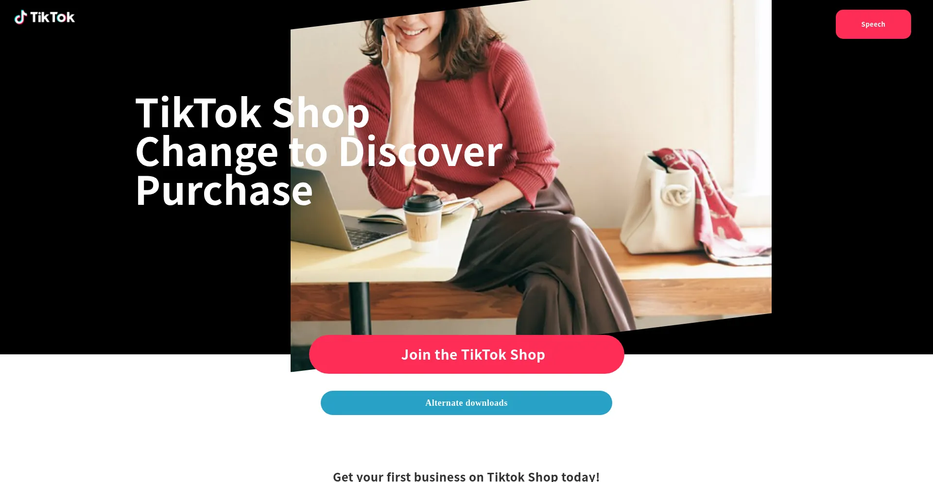 Website screenshot of Tiktokmalldownload.com