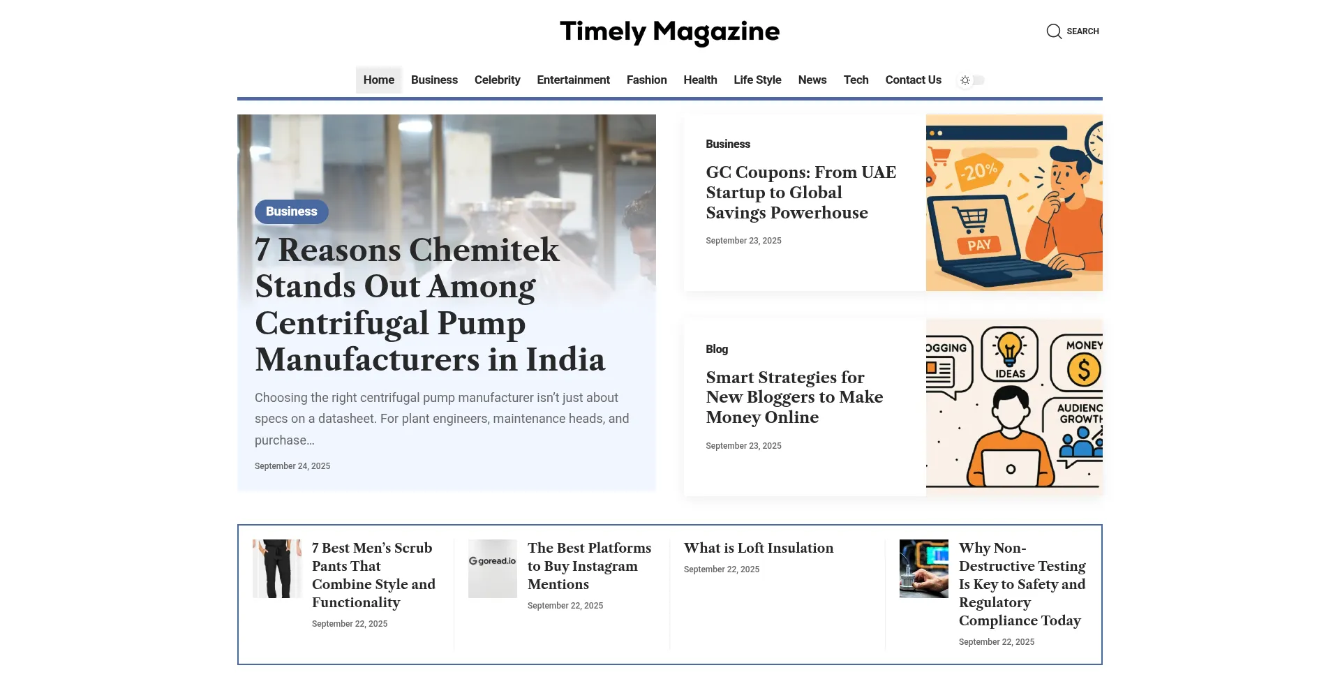 Timelymagazine.co.uk Screenshot
