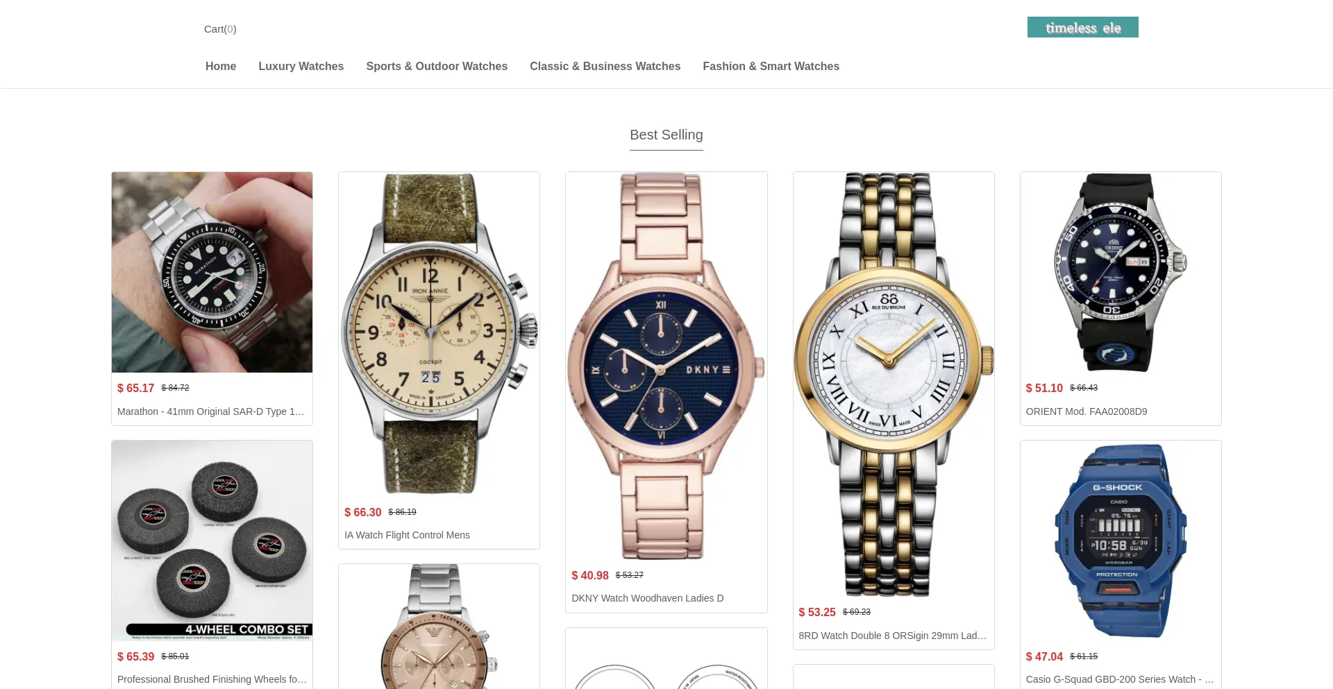 Website screenshot of Timepiko.shop