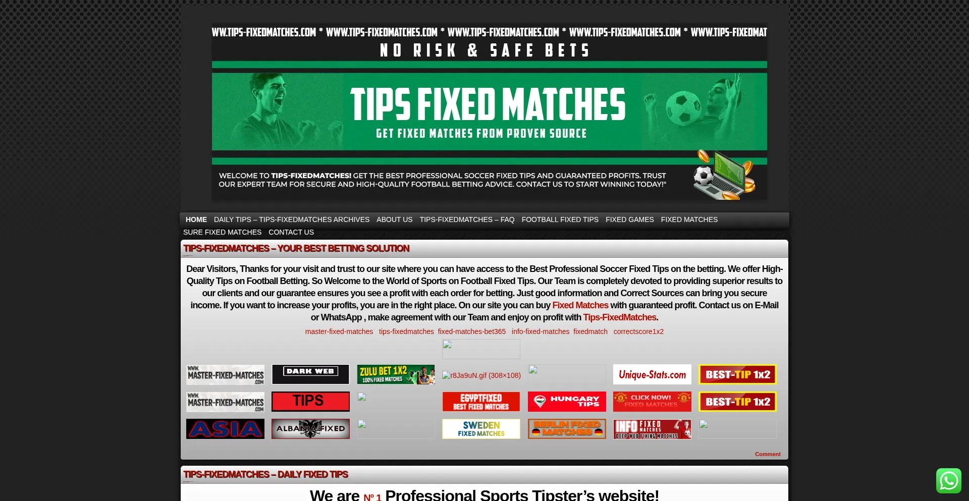 Ist Tips-fixedmatches.com sicher und vertrauenswürdig?
