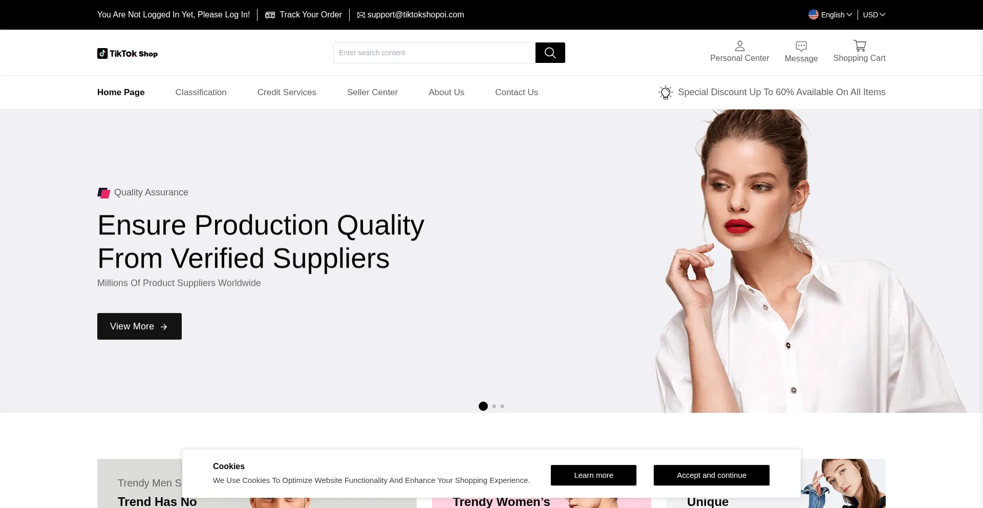 Website screenshot of Tk.pguwb.com