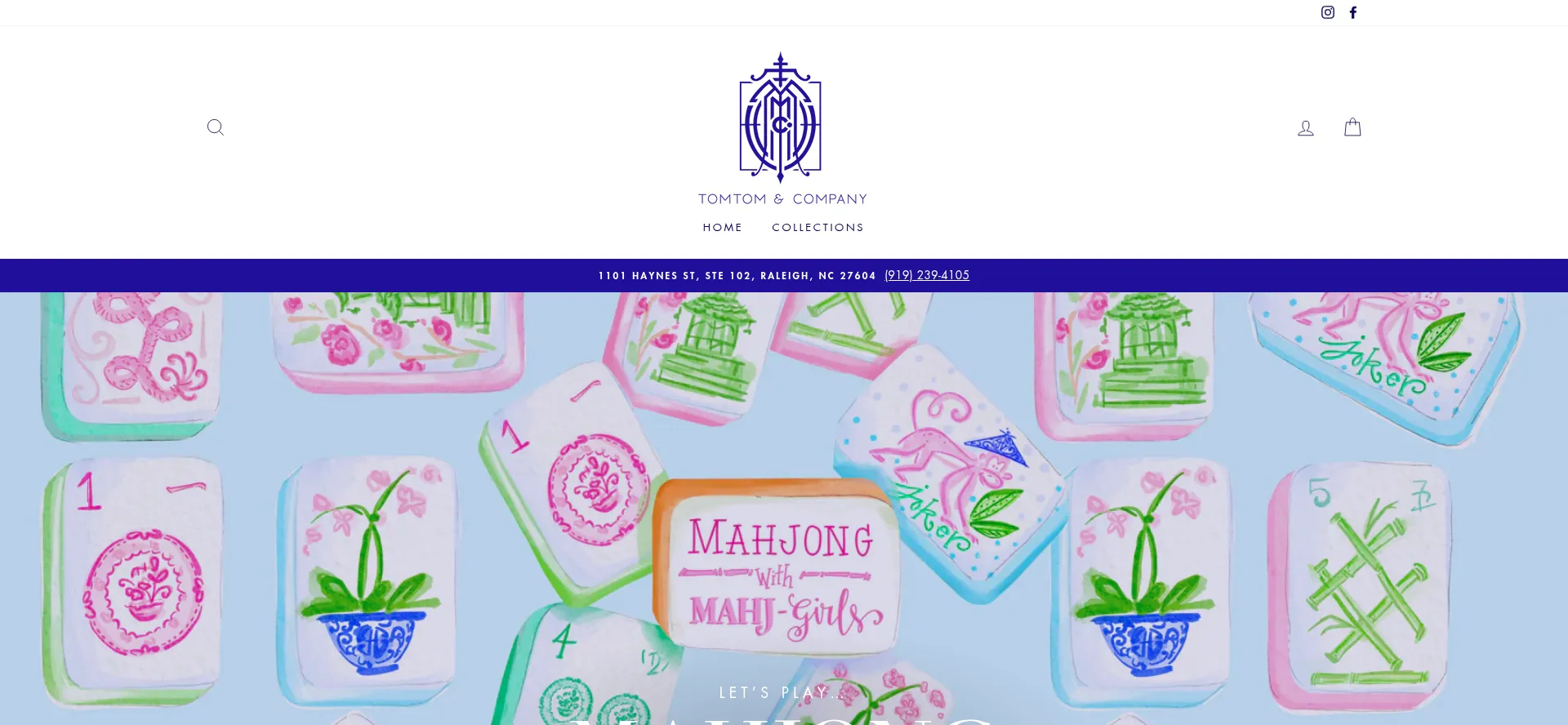 Website screenshot of Tomtomandcompany.com