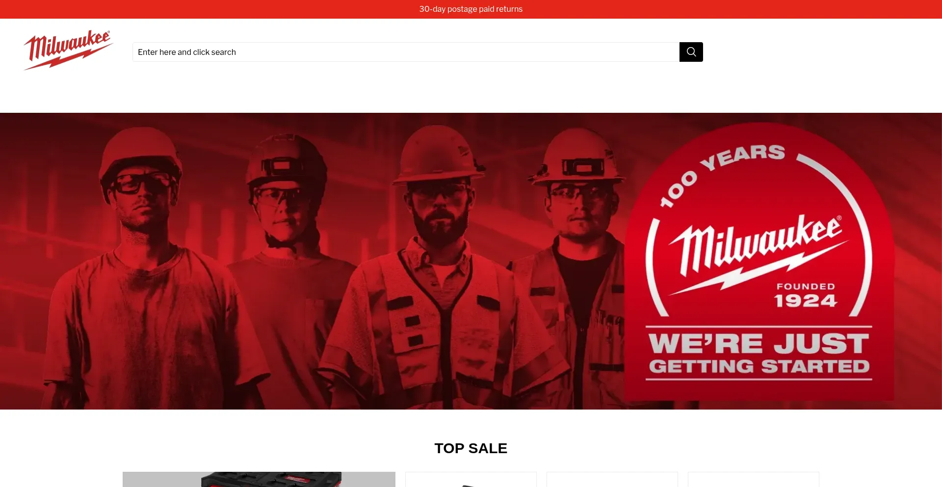 Website screenshot of Tooltide.shop