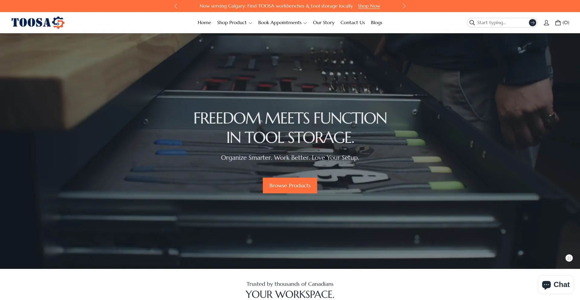 Toosa.ca Screenshot