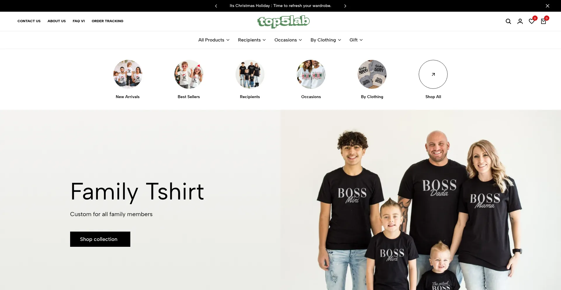 Website screenshot of Top5lab.com