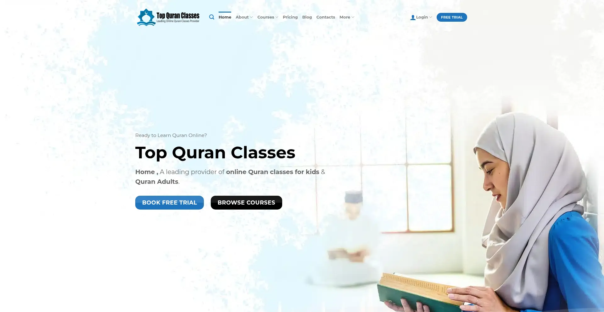 Topquranclasses.com Screenshot