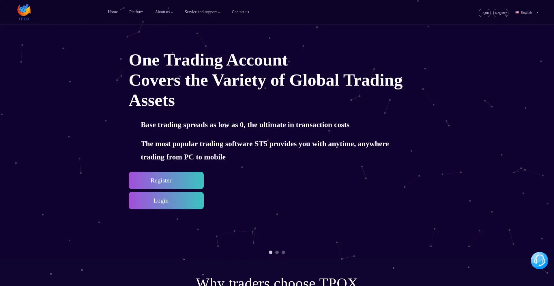 Website screenshot of Tpoxvip.cc