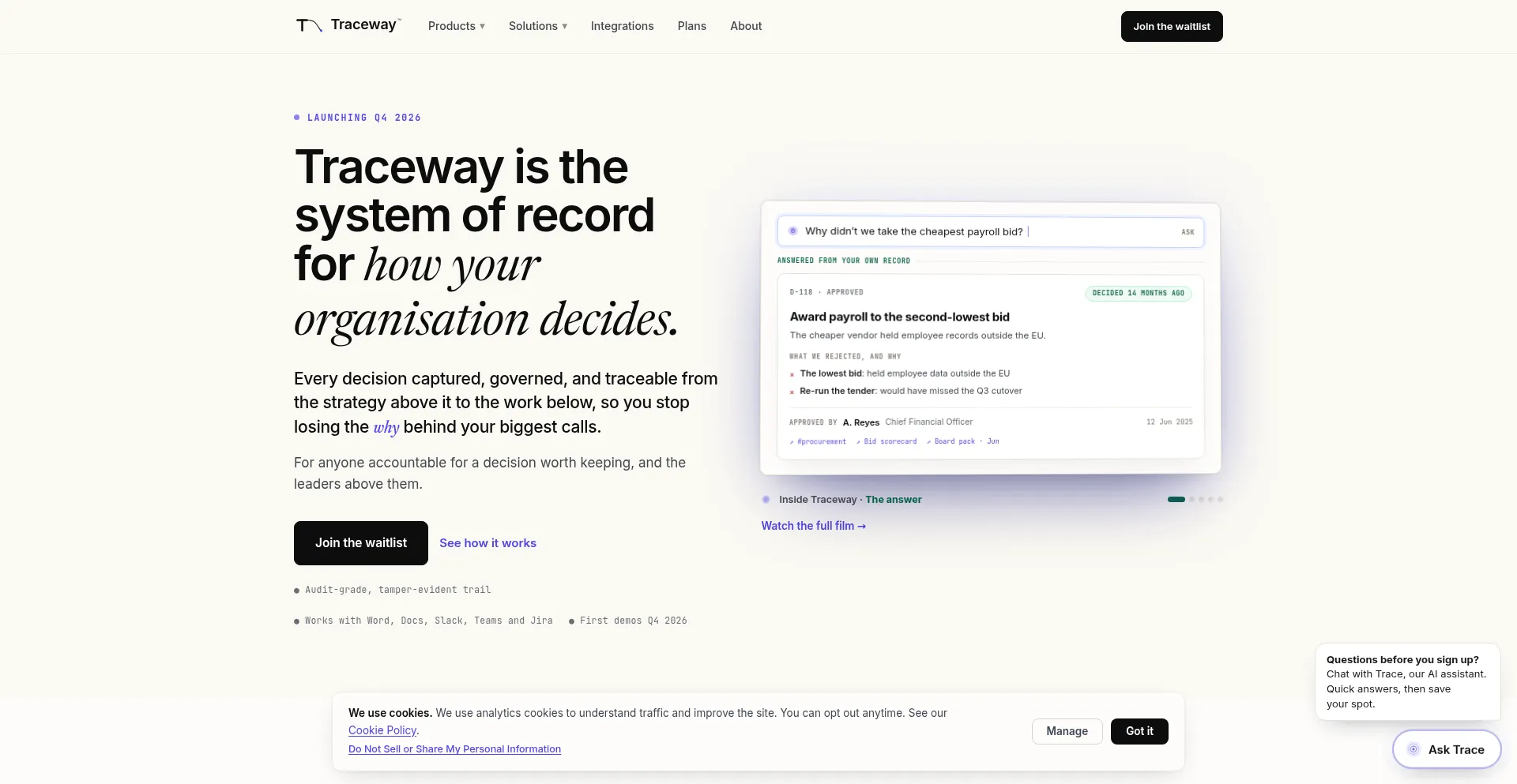 Traceway.com