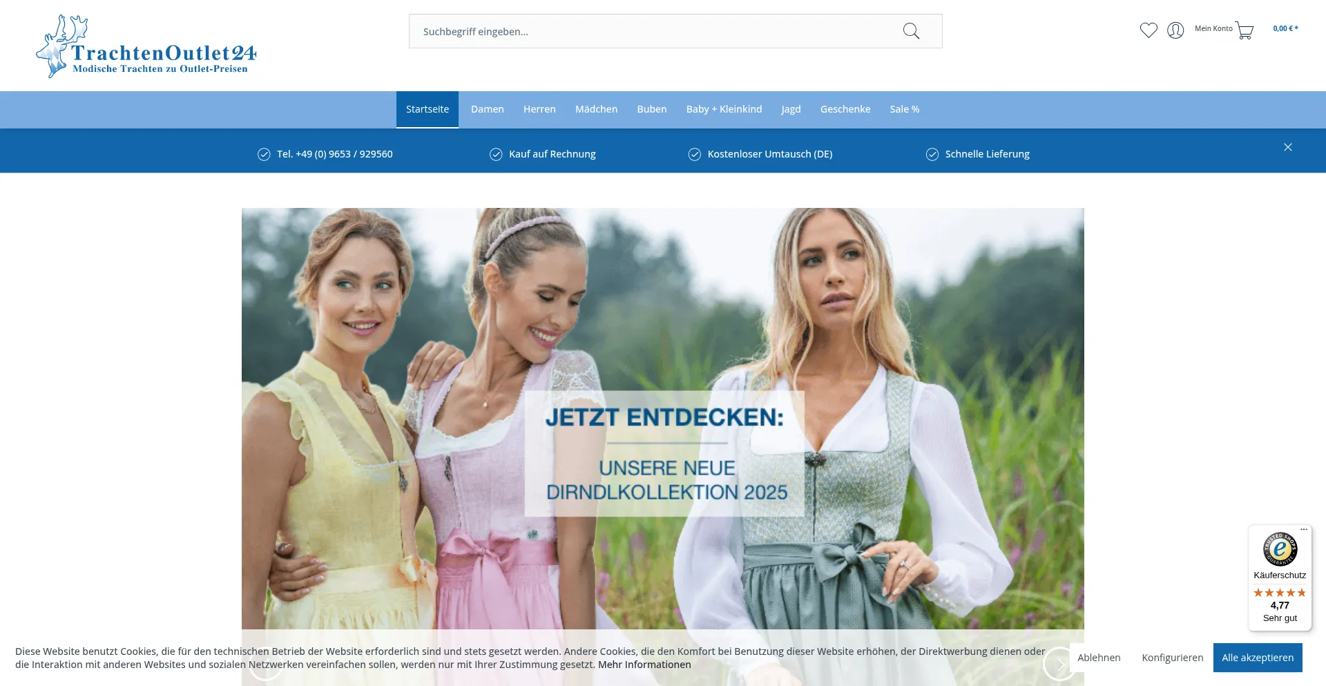 Ist Trachtenoutlet24.de sicher und vertrauenswürdig?