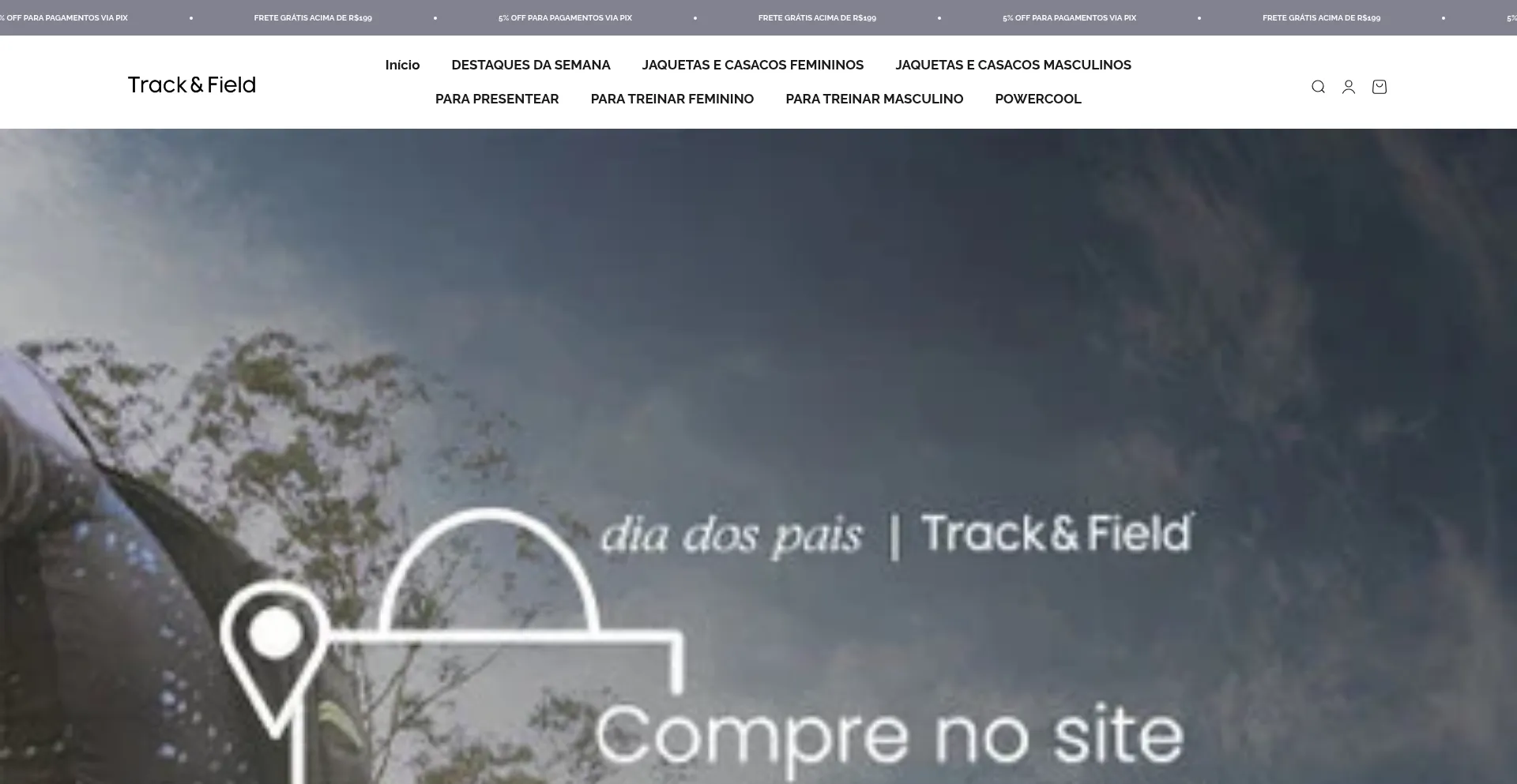 Website screenshot of Trackfieldbrasil.shop
