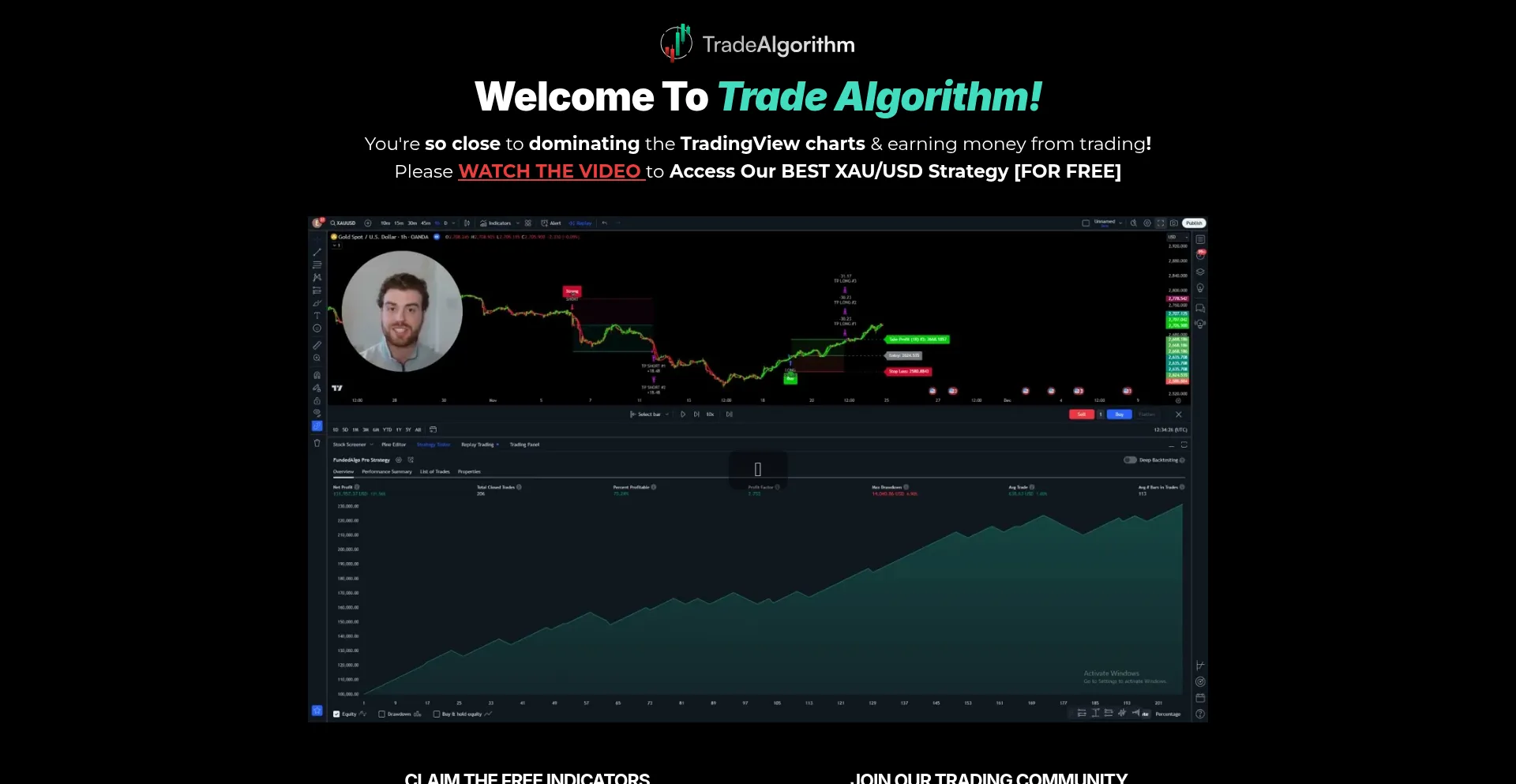 Tradealgorithm.co.uk Screenshot