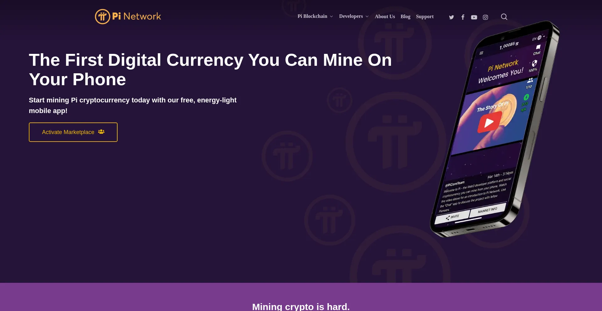 Website screenshot of Tradepimainet.cfd