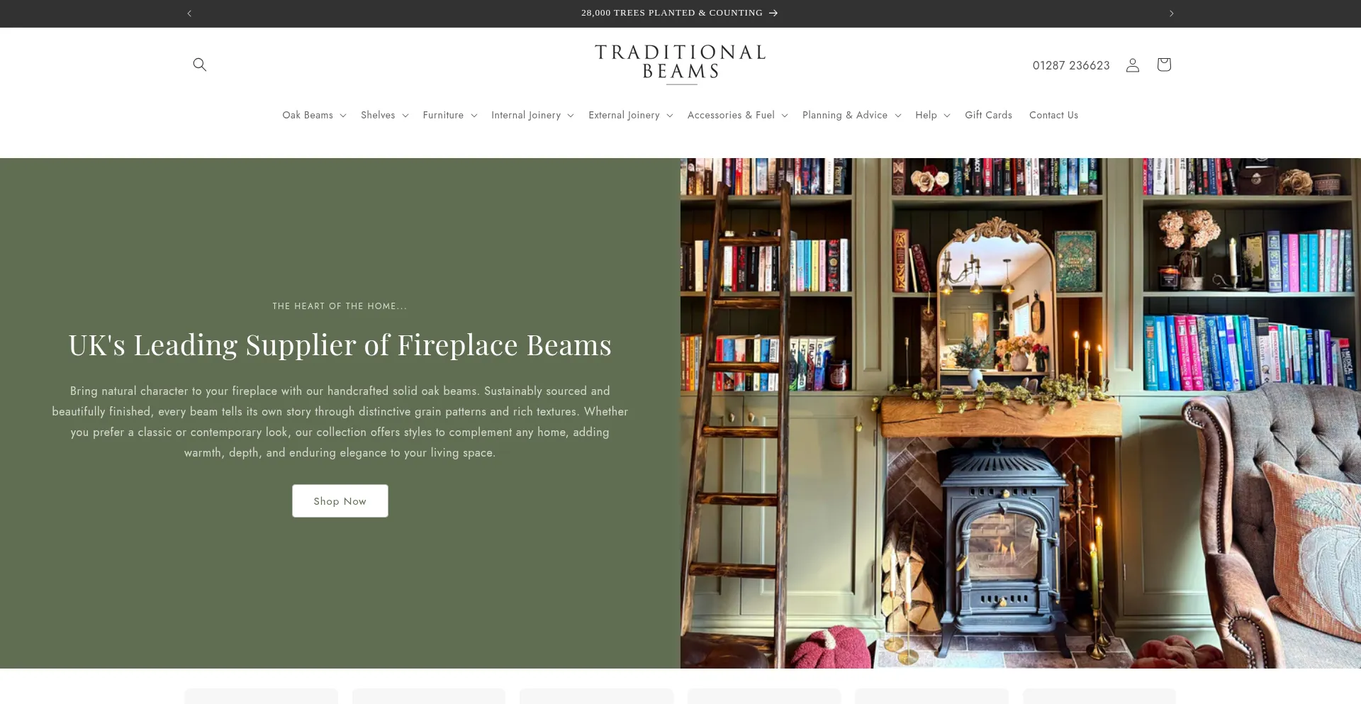 Traditionalbeams.com Screenshot