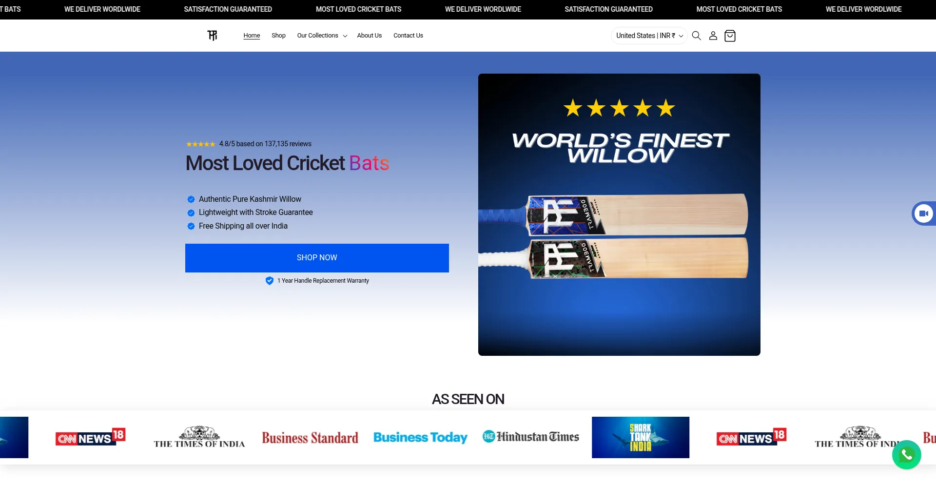 Website screenshot of Tramboosports.com