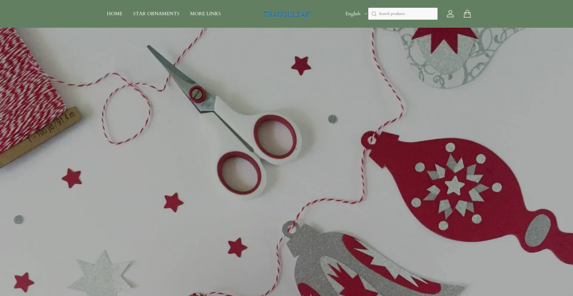 Website screenshot of Tranquleaf.co