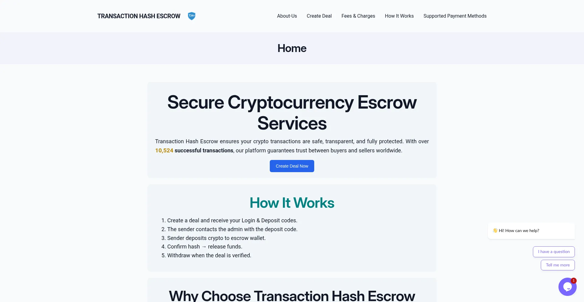 Transactionhashescrow.com