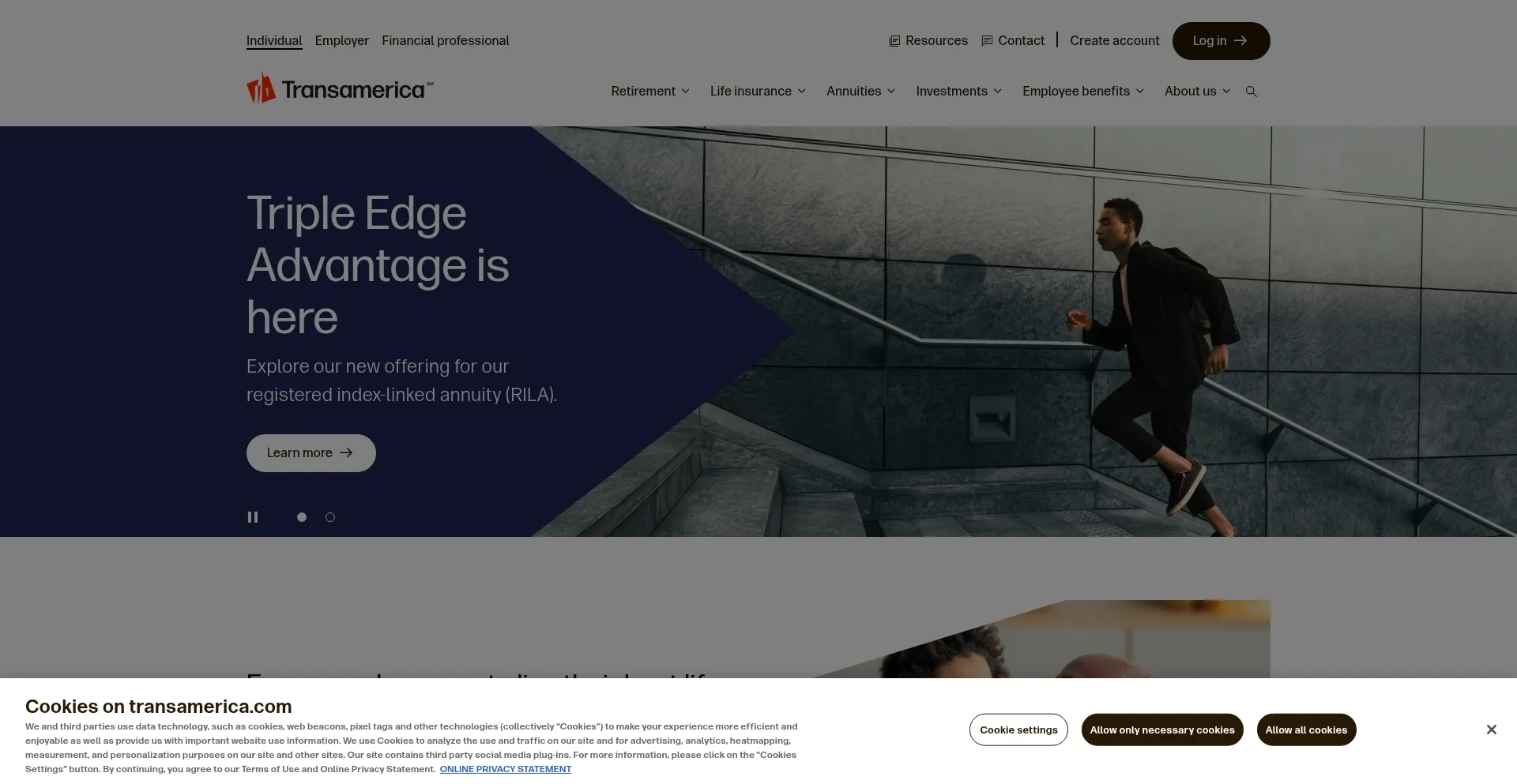 Transamerica.com Screenshot