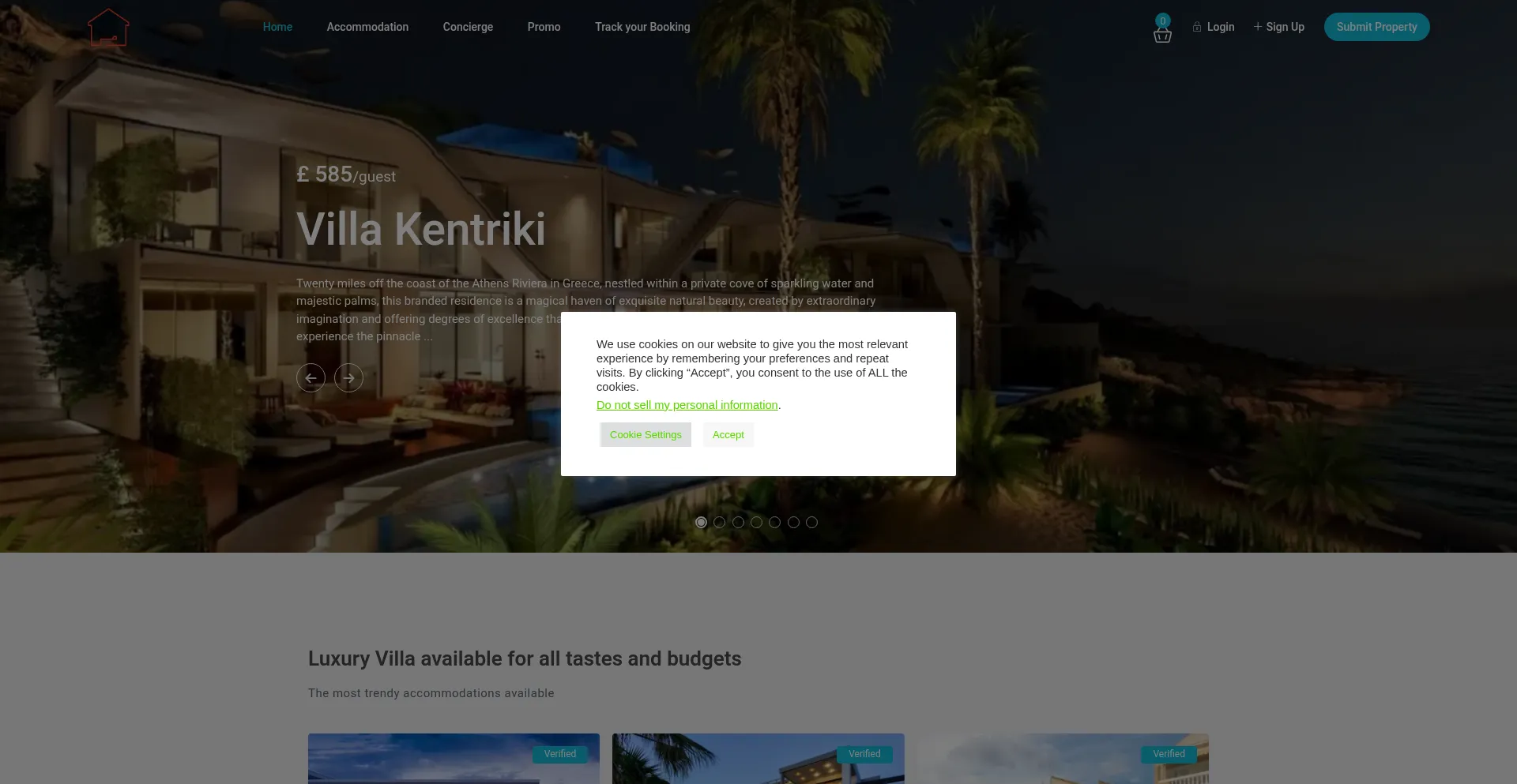 Website screenshot of Travelwada.co.uk