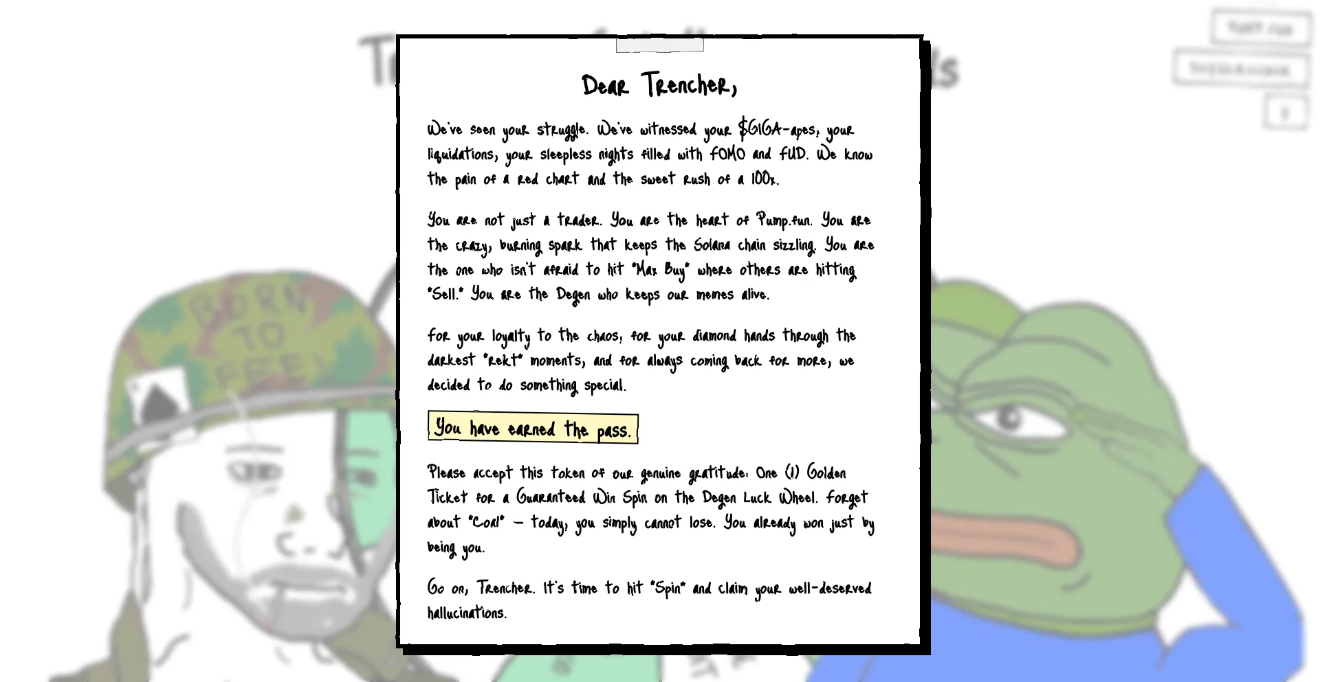 Trenchersrewards.fun