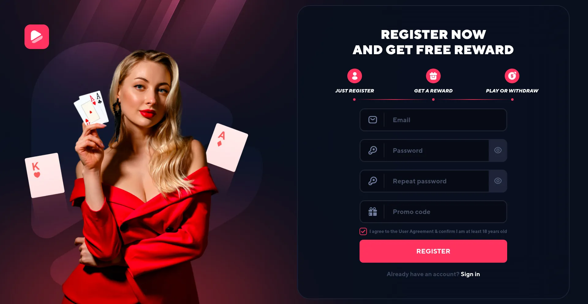 Website screenshot of Trexobet.com