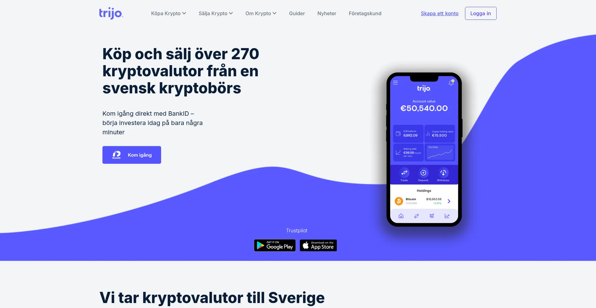Website screenshot of Trijo.co
