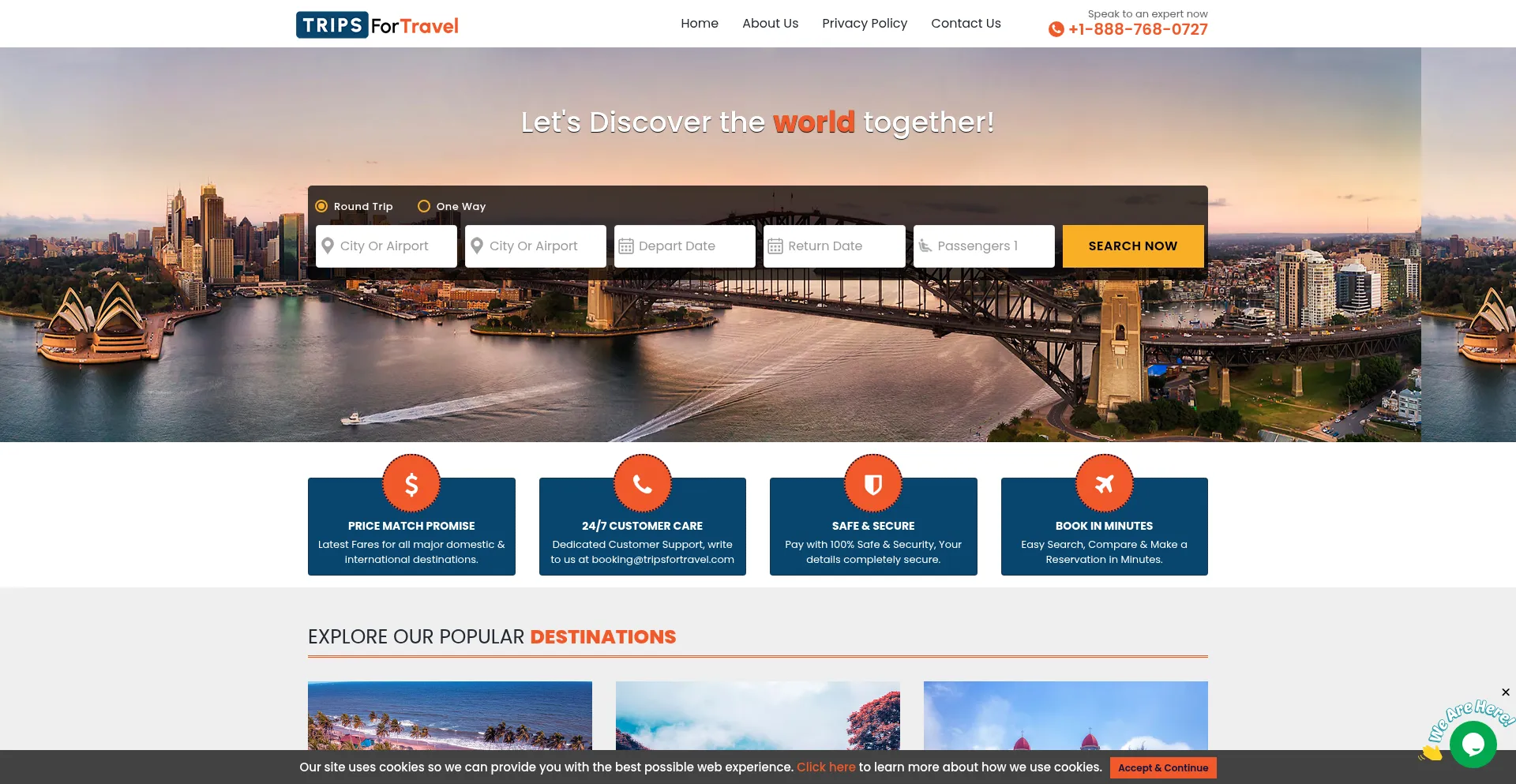 Ist Tripsfortravel.com sicher und vertrauenswürdig?