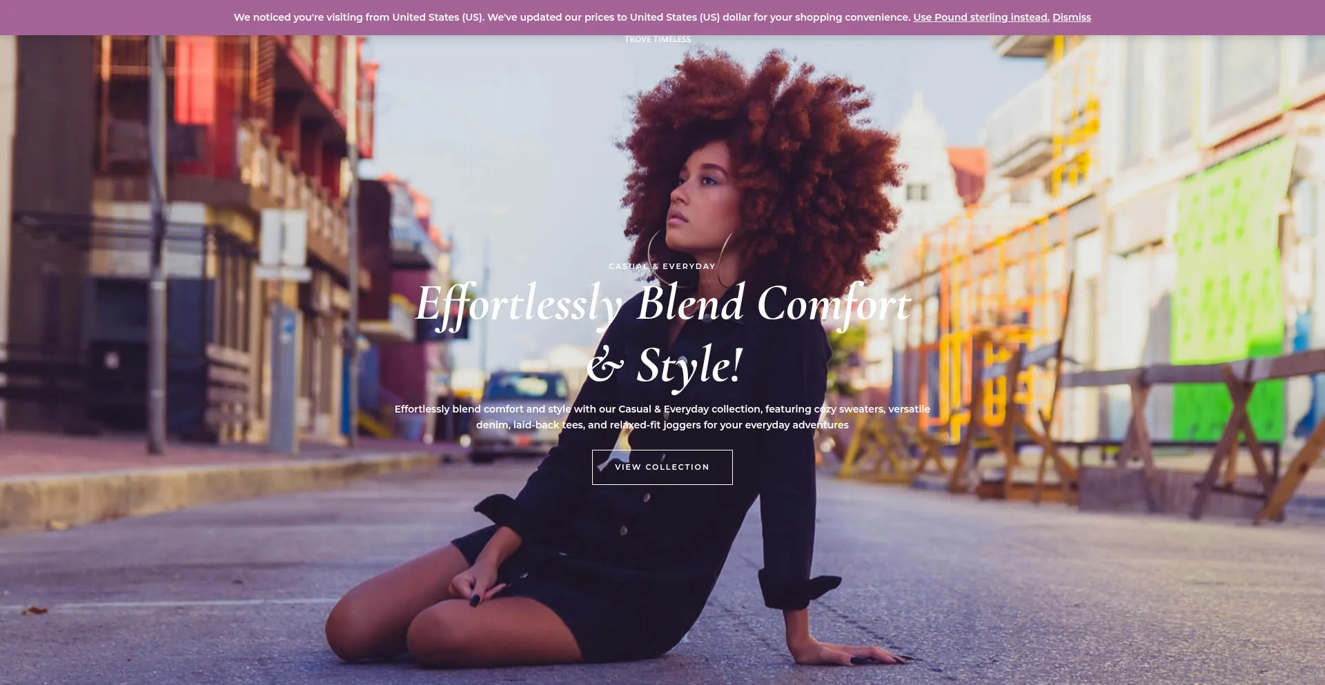 Trovetimeless.com Screenshot