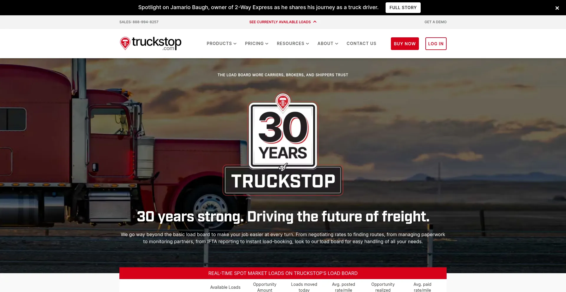 Truckstop.com Screenshot