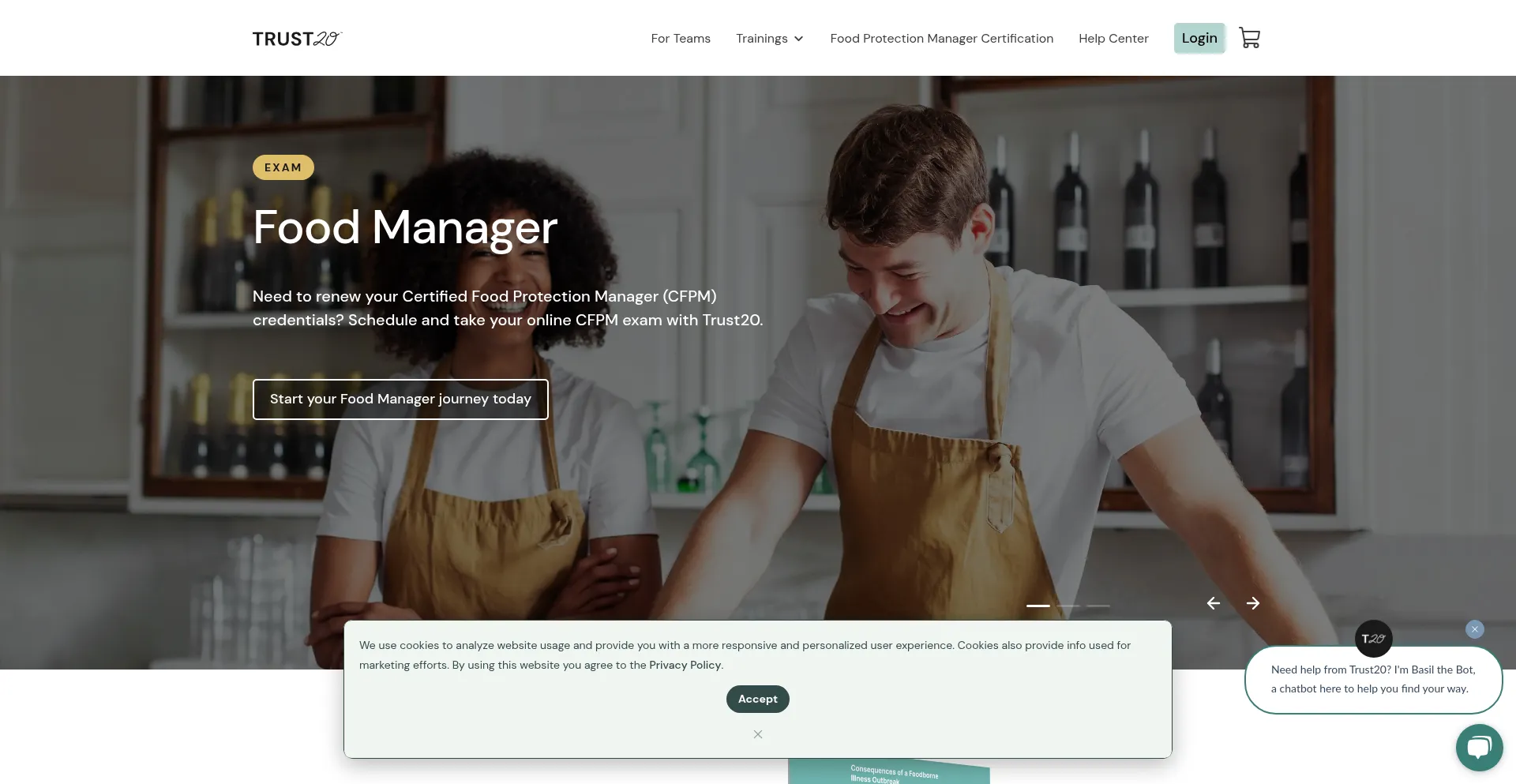 Website screenshot of Trust20.com