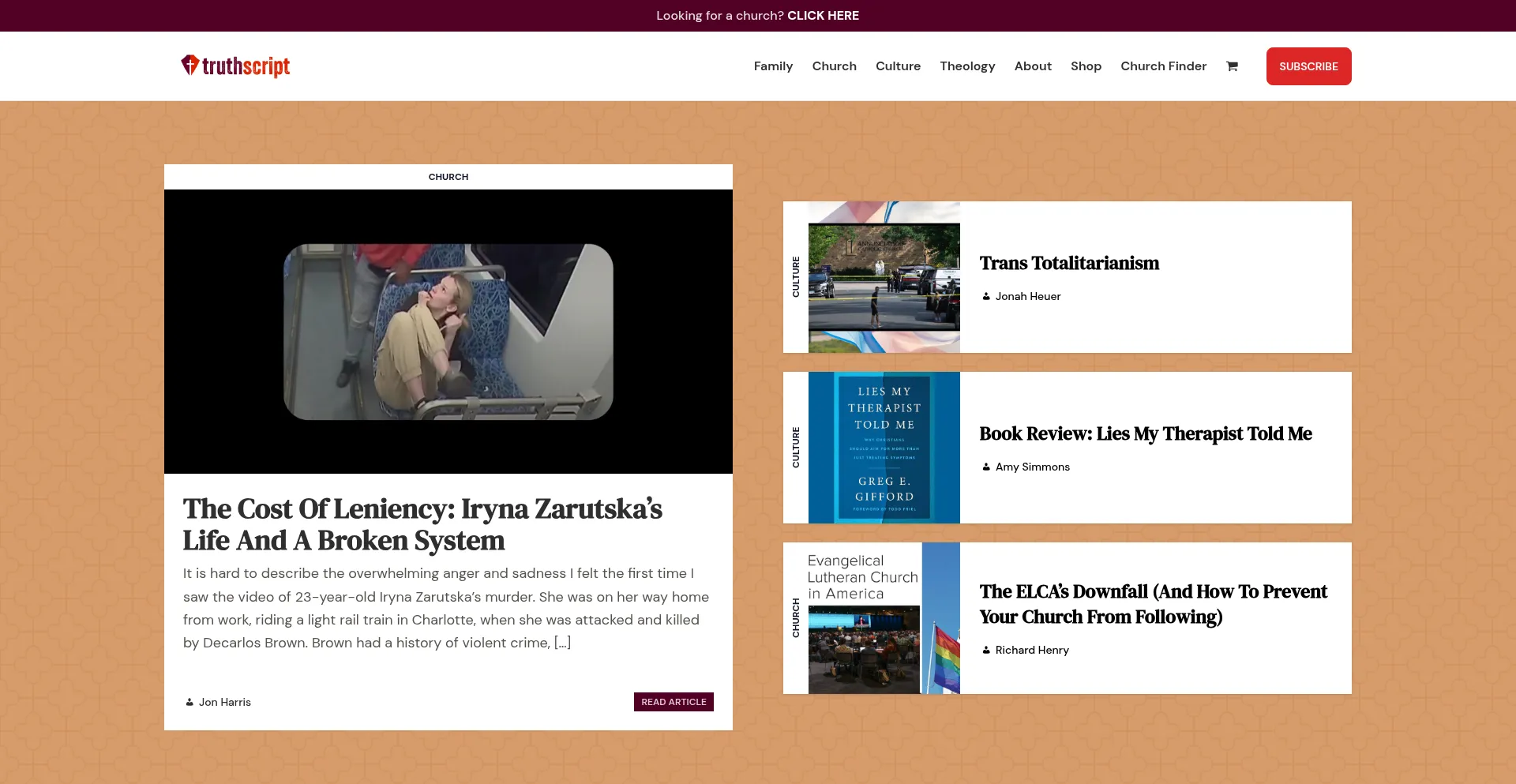 Website screenshot of Truthscript.com