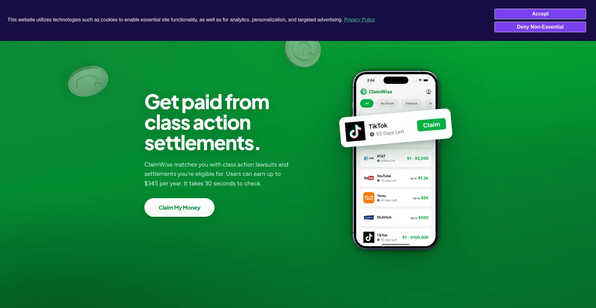 Tryclaimwise.com