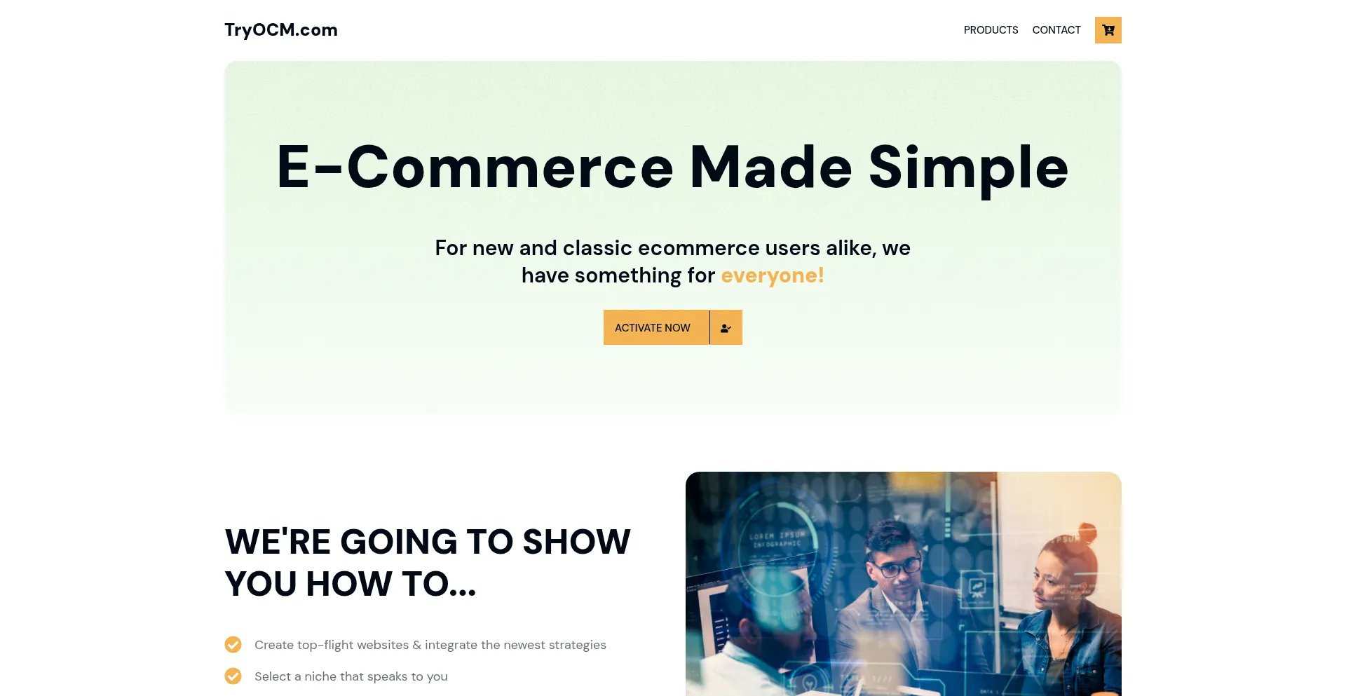 Tryocm.com Screenshot