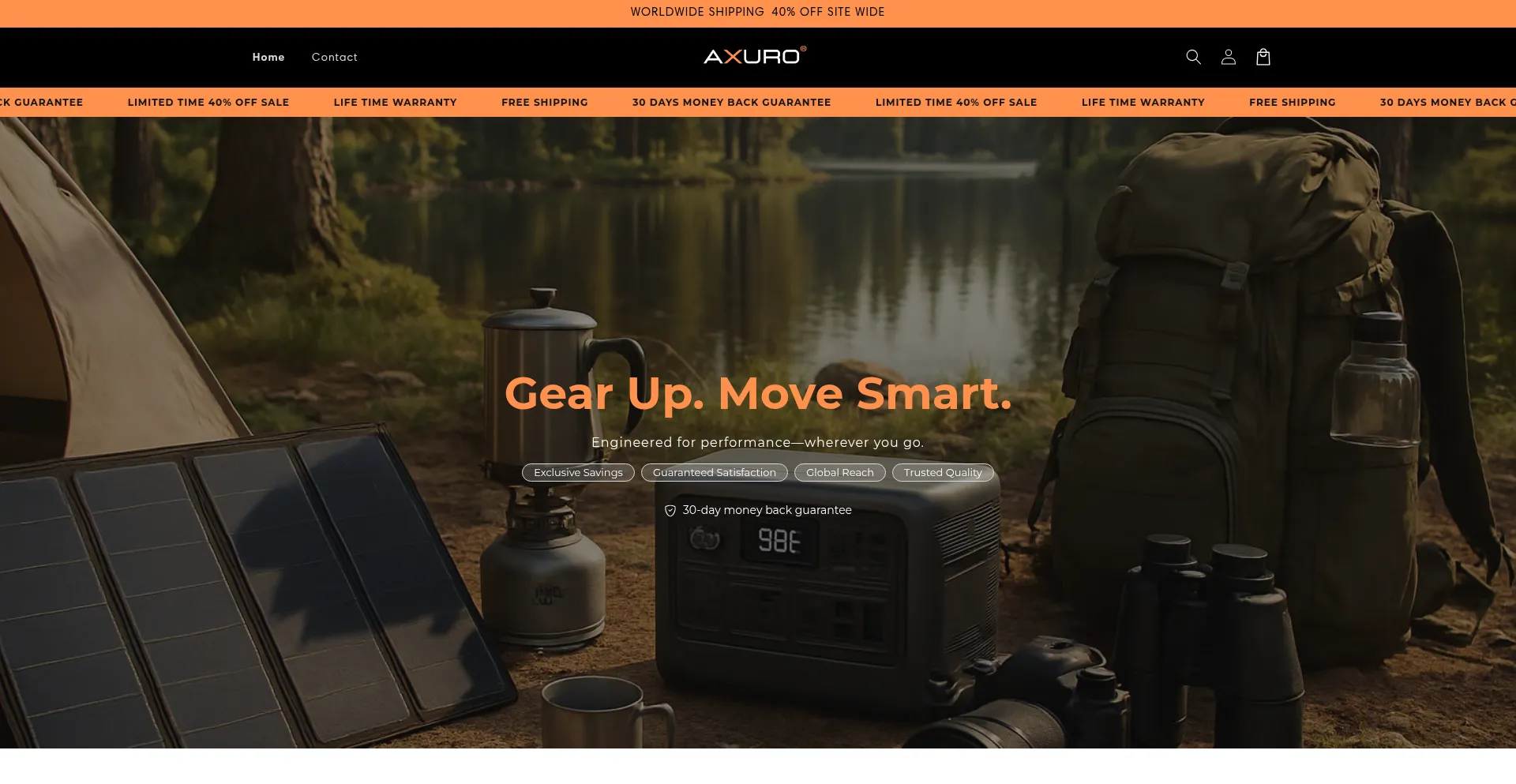 Website screenshot of Trypurereset.com