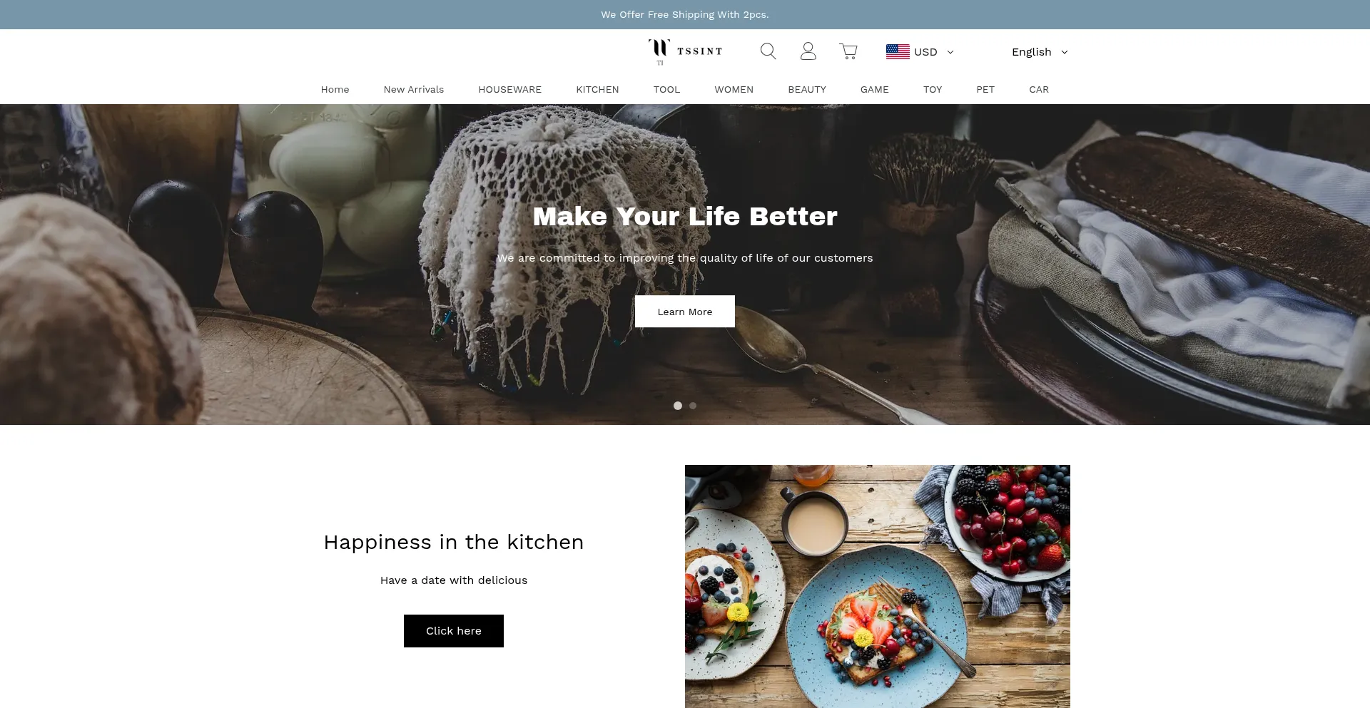 Website screenshot of Tssint.com