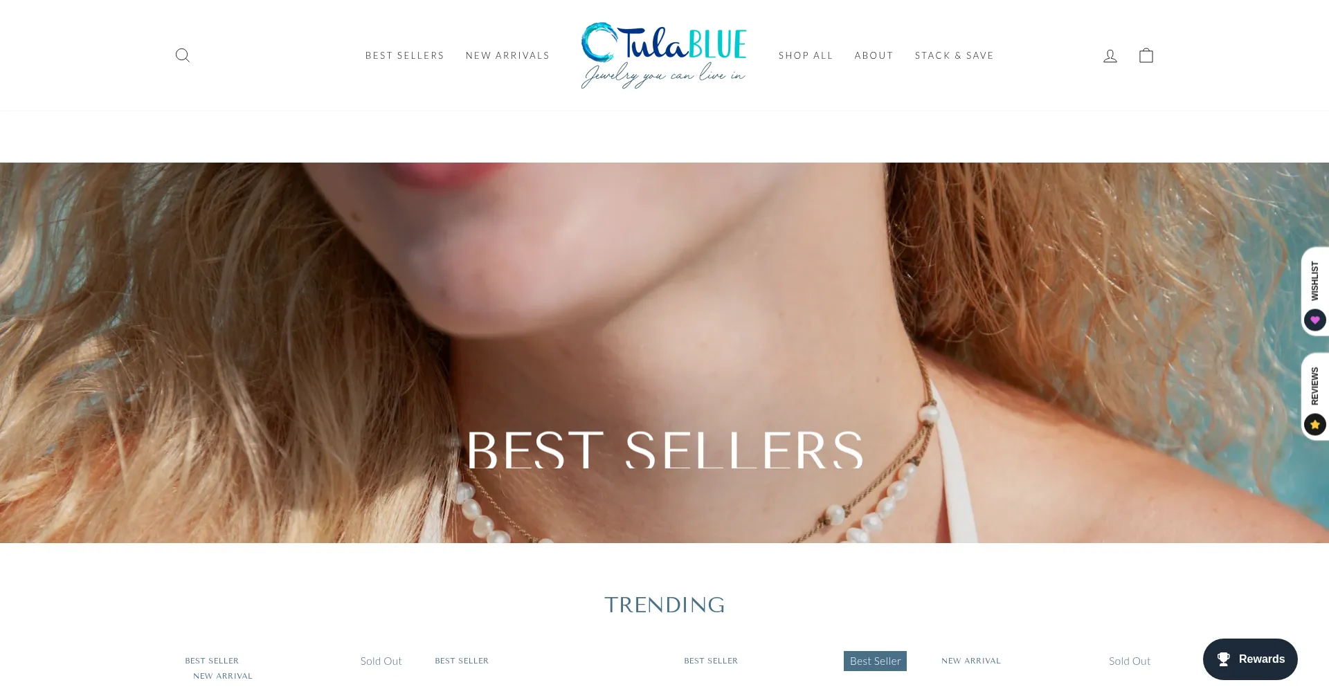 Website screenshot of Tulabluerope.com