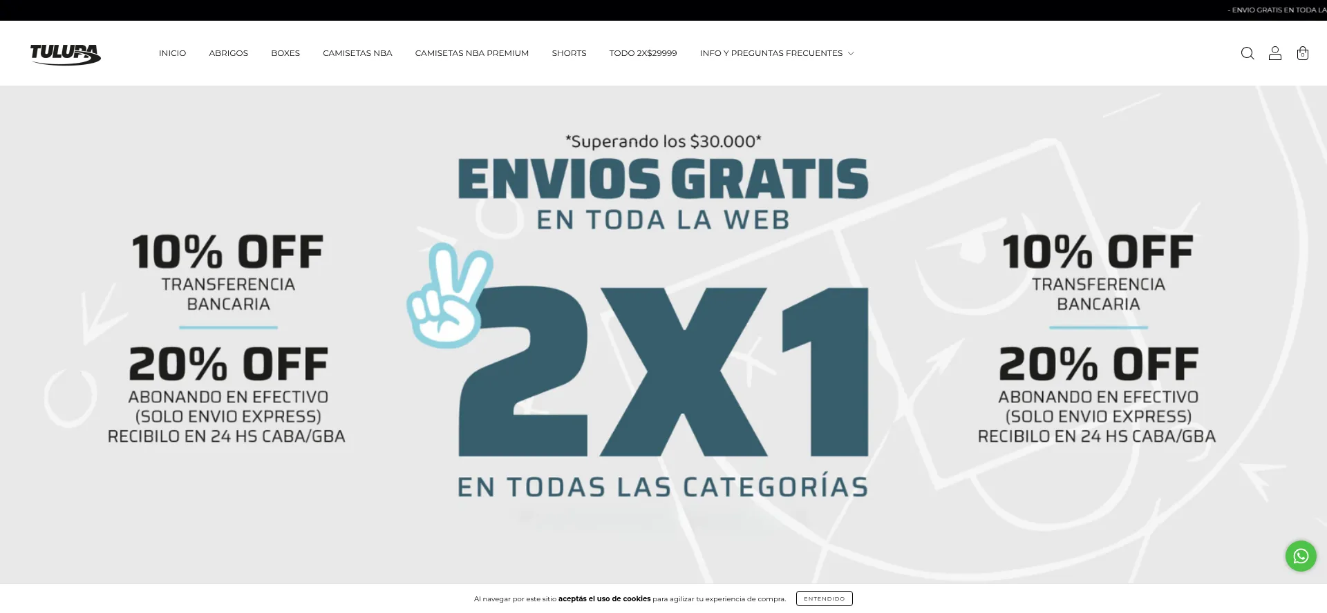 Website screenshot of Tulupa.com.ar