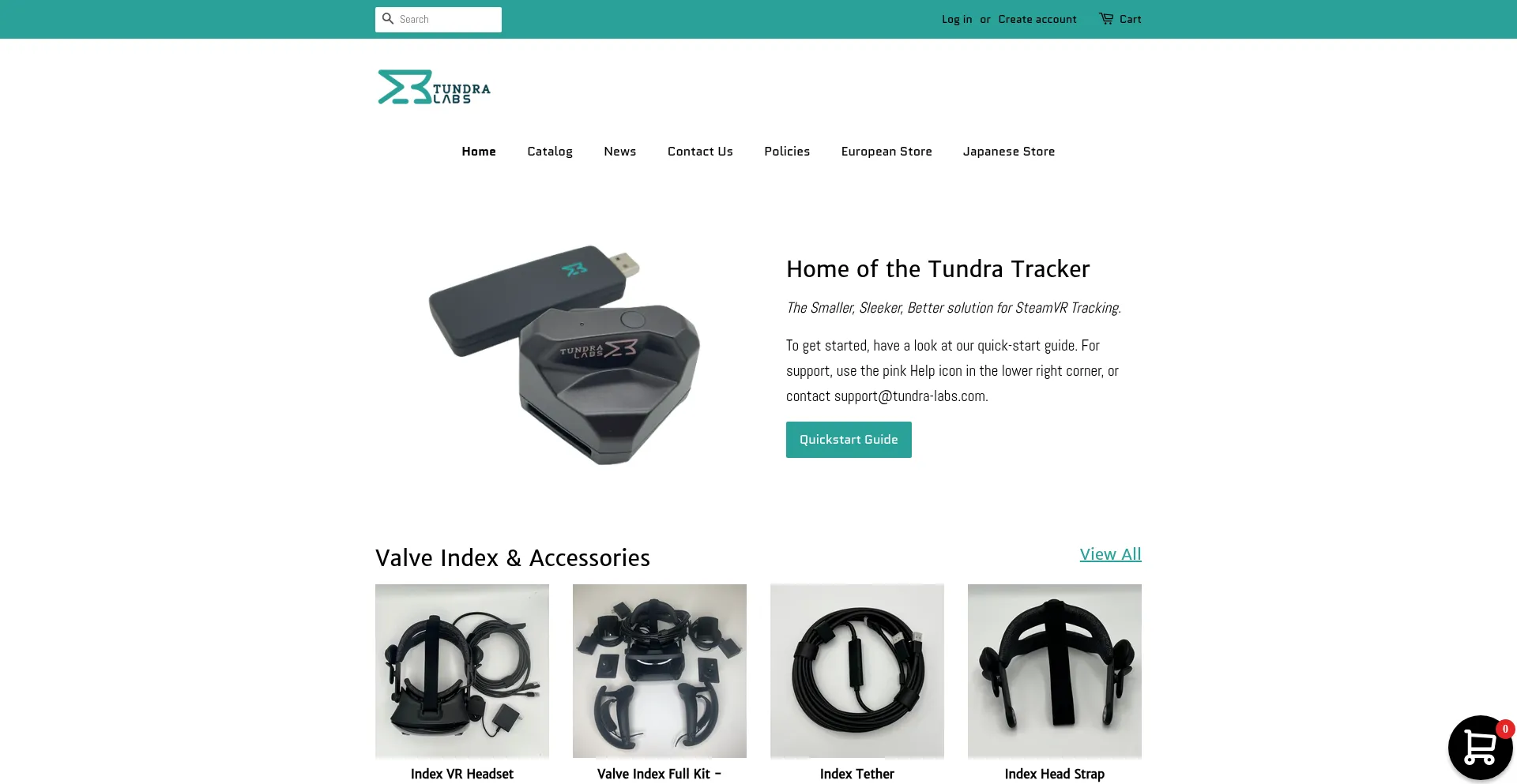 Website screenshot of Tundra-labs.com