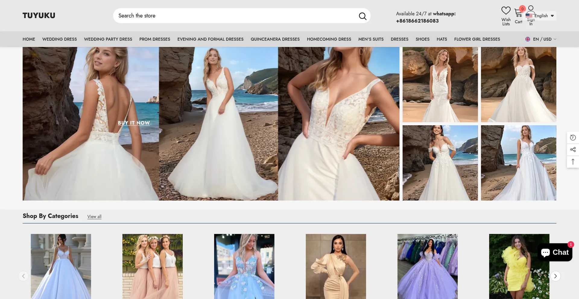 Website screenshot of Tuyuku.com