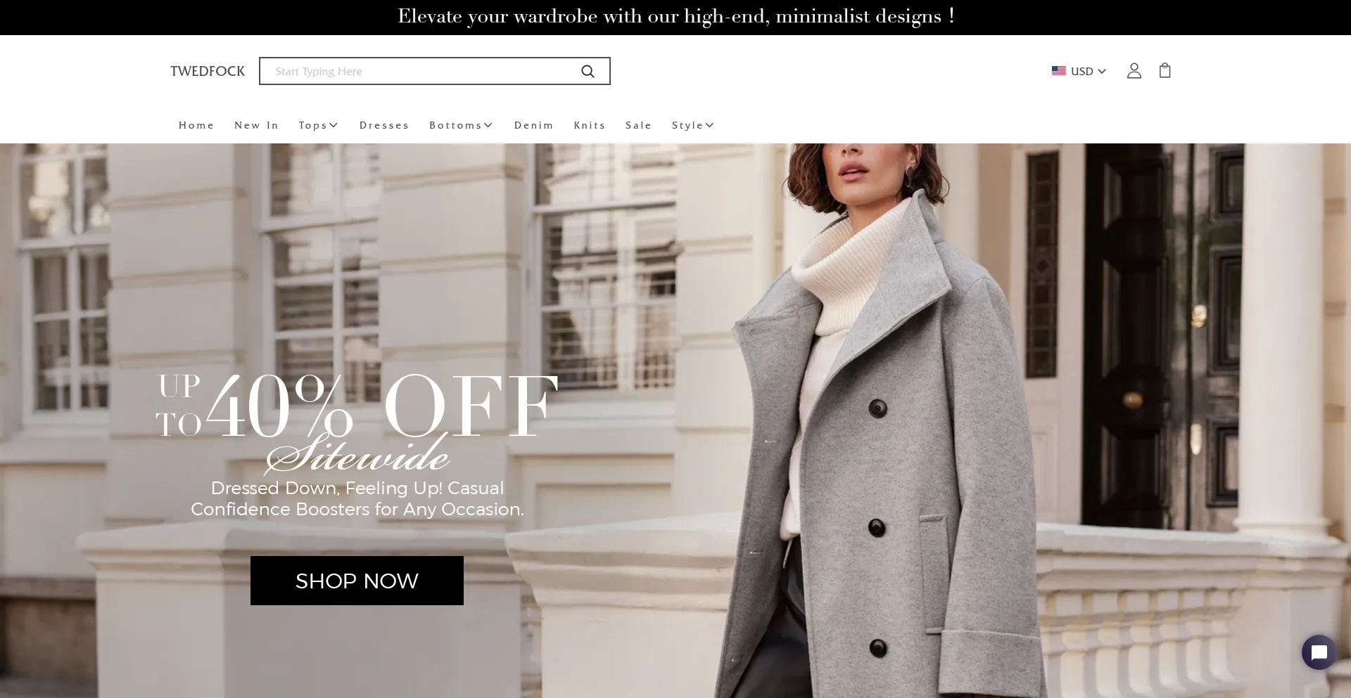 Website screenshot of Twedfock.com