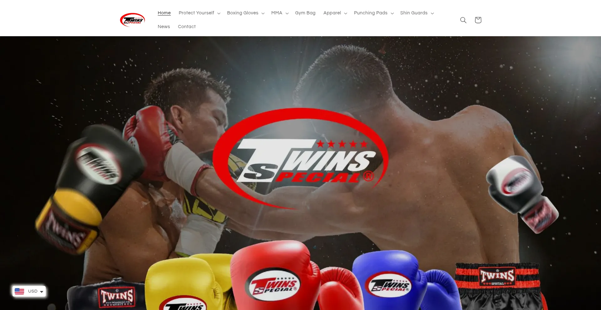 Website screenshot of Twinsspecialglove.com