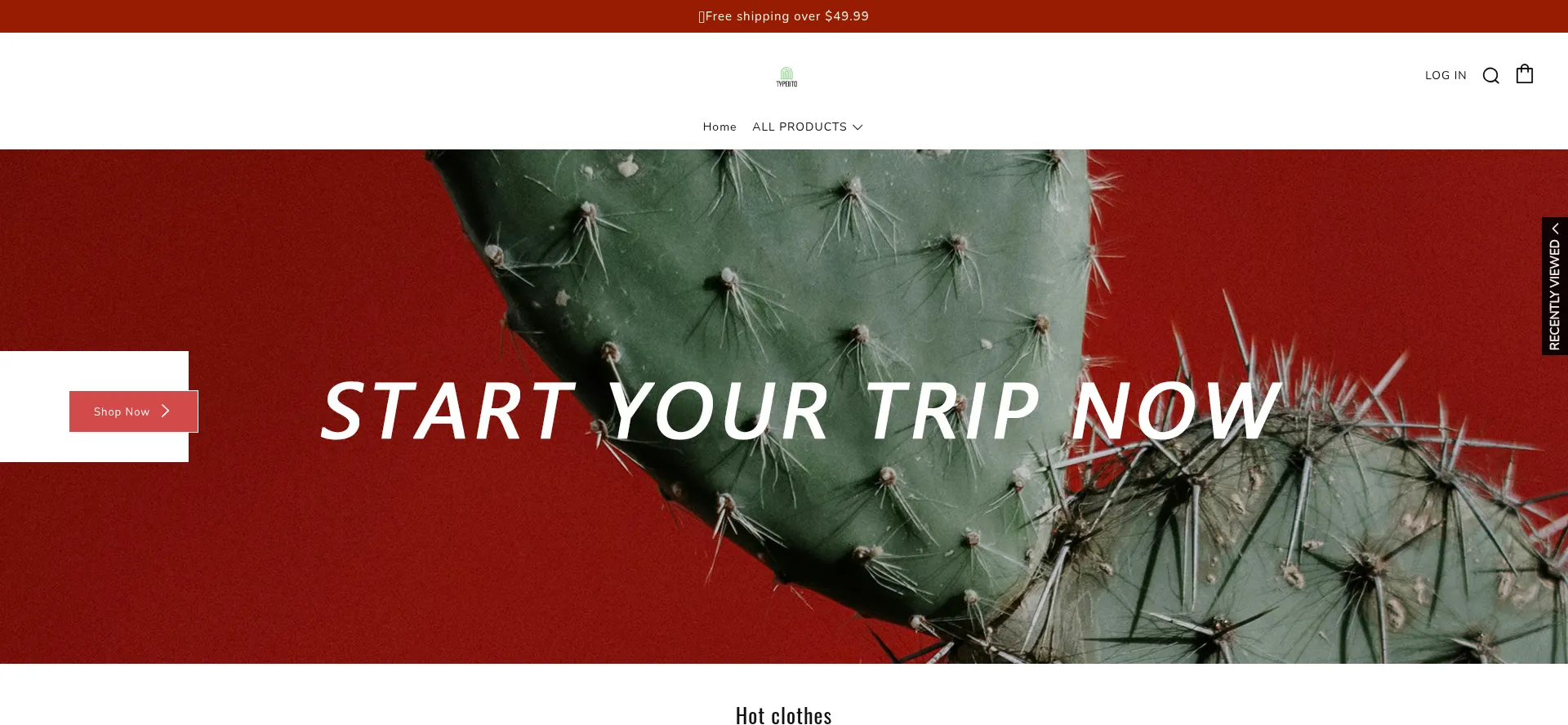 Website screenshot of Typeiito.com