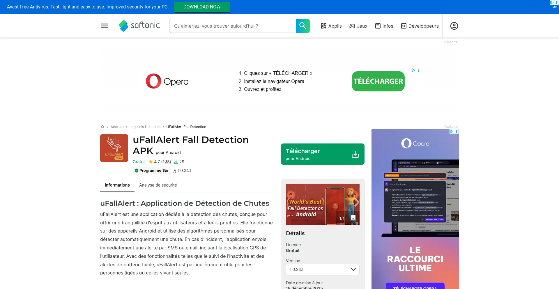 Ufallalert-fall-detection.fr.softonic.com