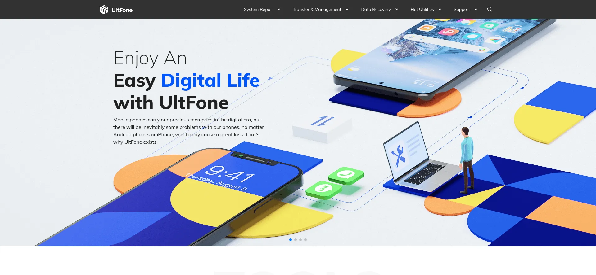 Ultfone.net Screenshot
