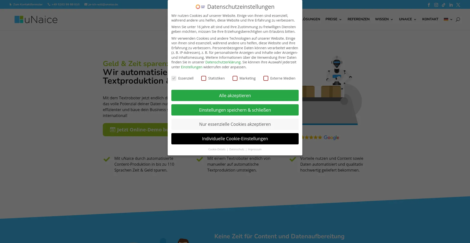 Ist Unaice.com sicher und vertrauenswürdig?