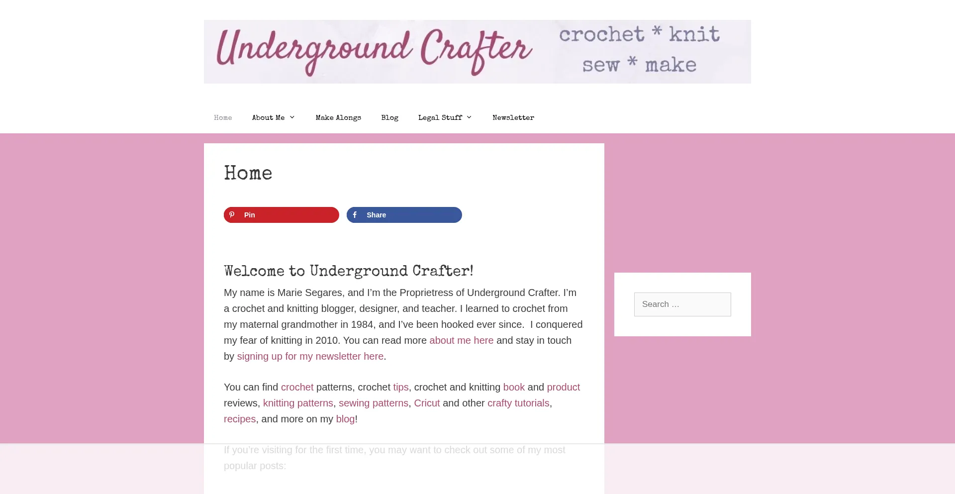 Undergroundcrafter.com Screenshot