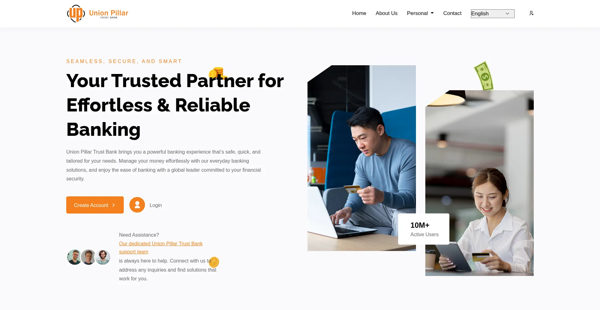 Unionpillartrustbk.online Screenshot