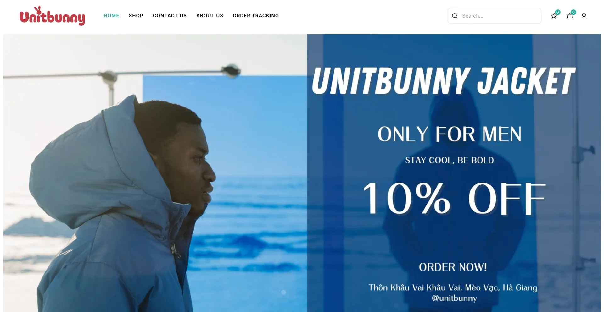 Website screenshot of Unitbunny.com