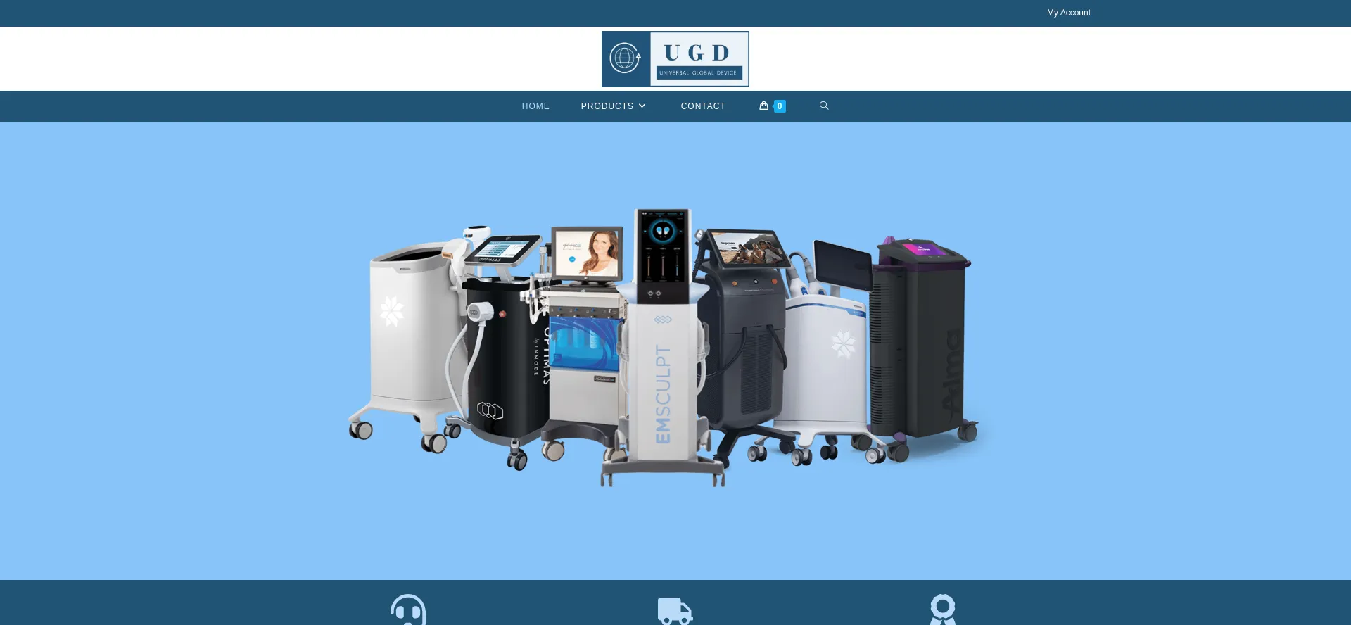 Website screenshot of Universalglobaldevice.com