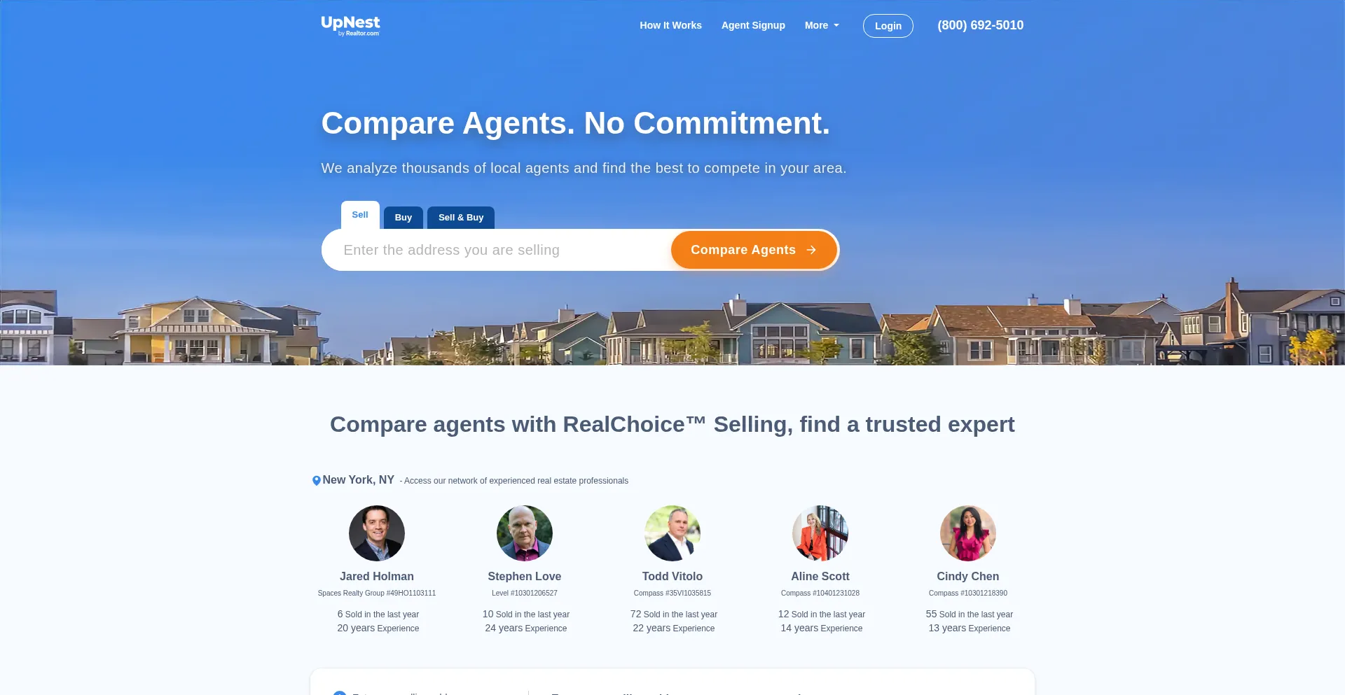 Upnest.com Screenshot