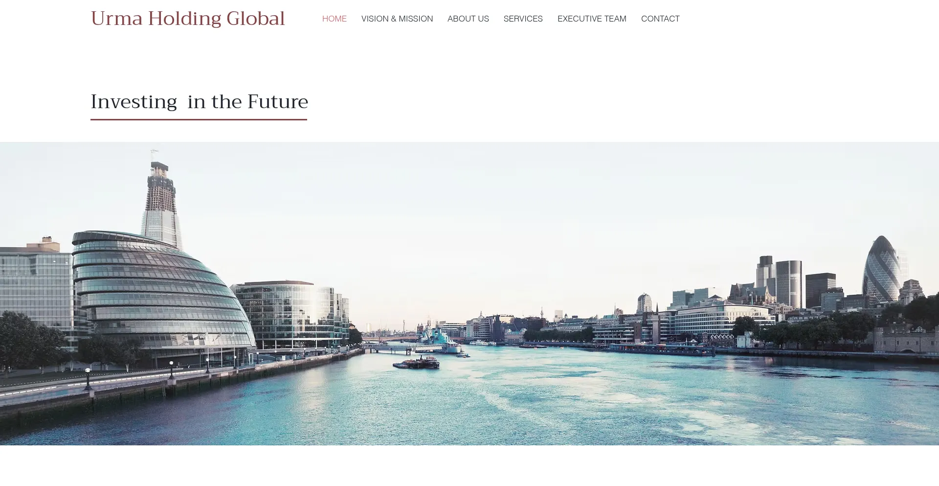 Website screenshot of Urmaholdingglobal.com